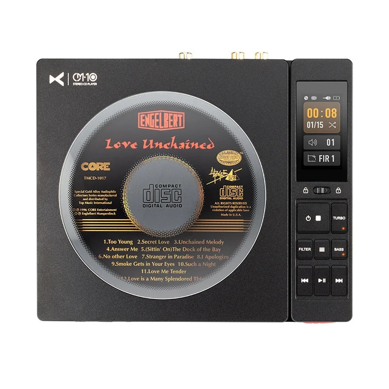 XDUOO CDM-10 Portable Tube CD Player Dual CS43198 CAC DSD256