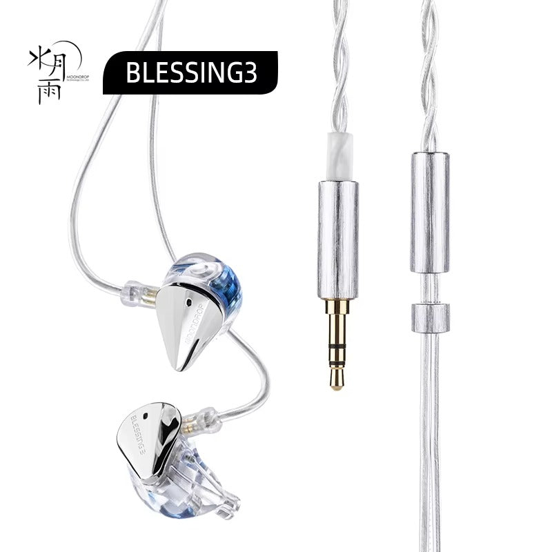 MOONDROP Blessing3 In-Ear Earphones 2DD+4BA Hybrid Drive Monitors IEMs