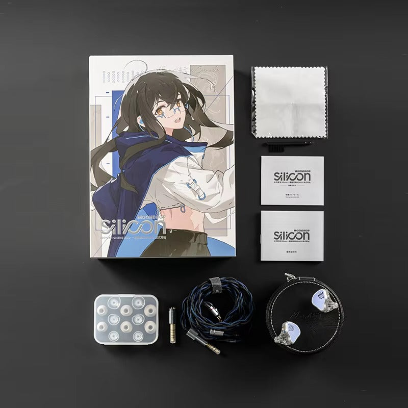 MOONDROP X Crinacle Silicon HiFi Earphone 1DD+2BA+2MEMS Tribrid Monitor IEMs