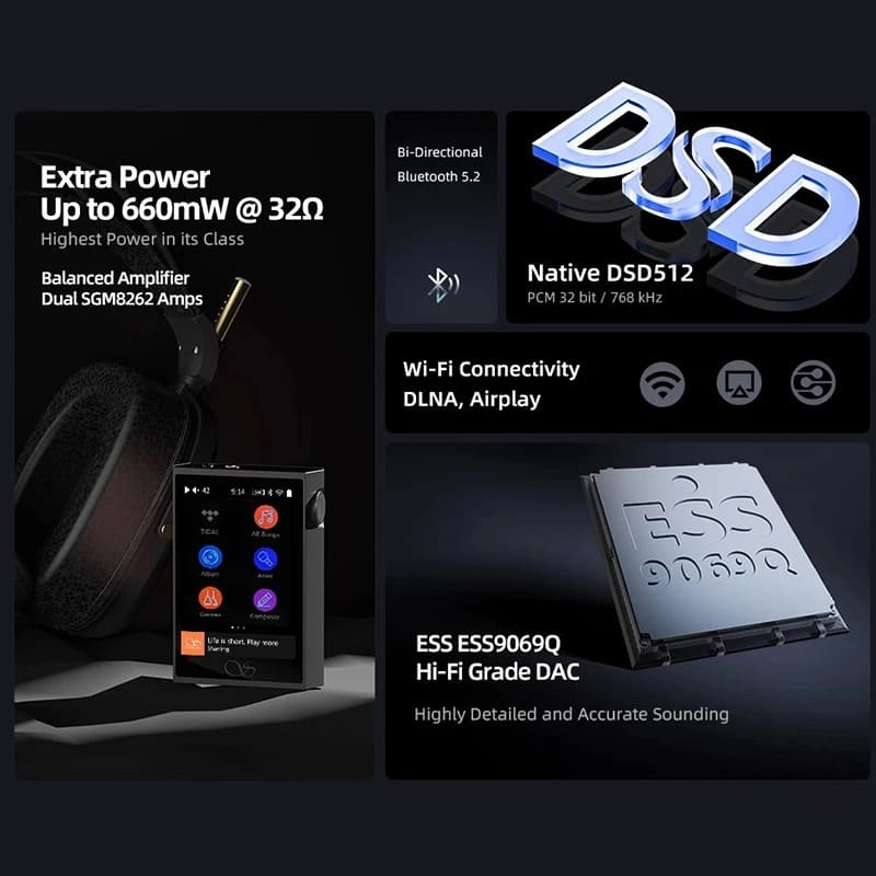 SHANLING M1 PLUS Protable Music Player ES9069Q DAC DAP