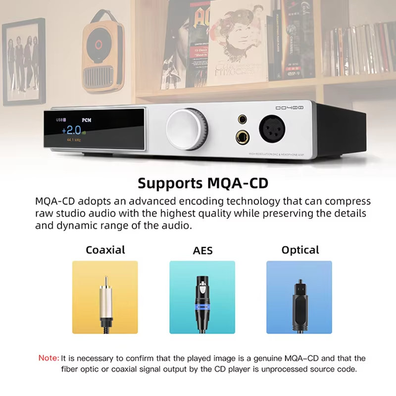 SMSL DO400 Fully Balanced Audio Decoder & Headphone  Amplifier ES9039MSPRO DAC