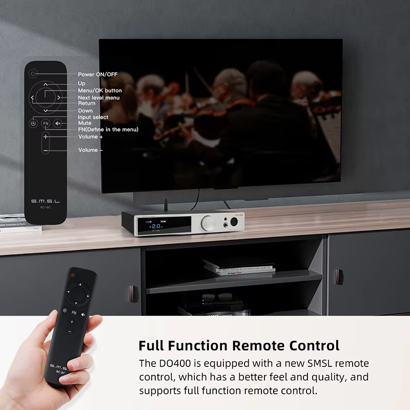 SMSL DO400 Fully Balanced Audio Decoder & Headphone  Amplifier ES9039MSPRO DAC