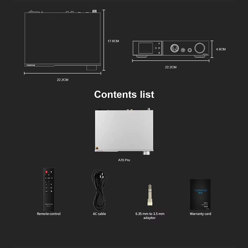 TOPPING A70Pro Fully Balanced Headphone Amplifier