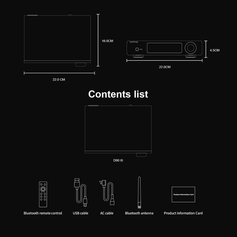 TOPPING D90 III Sabre Fully Balanced HIFI DAC Dual ESS9039S PRO Decoder